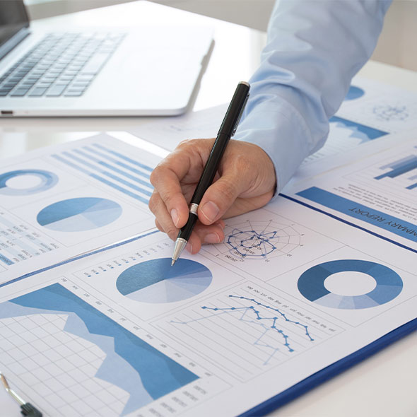 financical agent working on retirement strategies paperwork